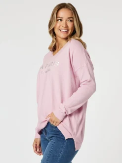La Paris Knit Top - Pink
