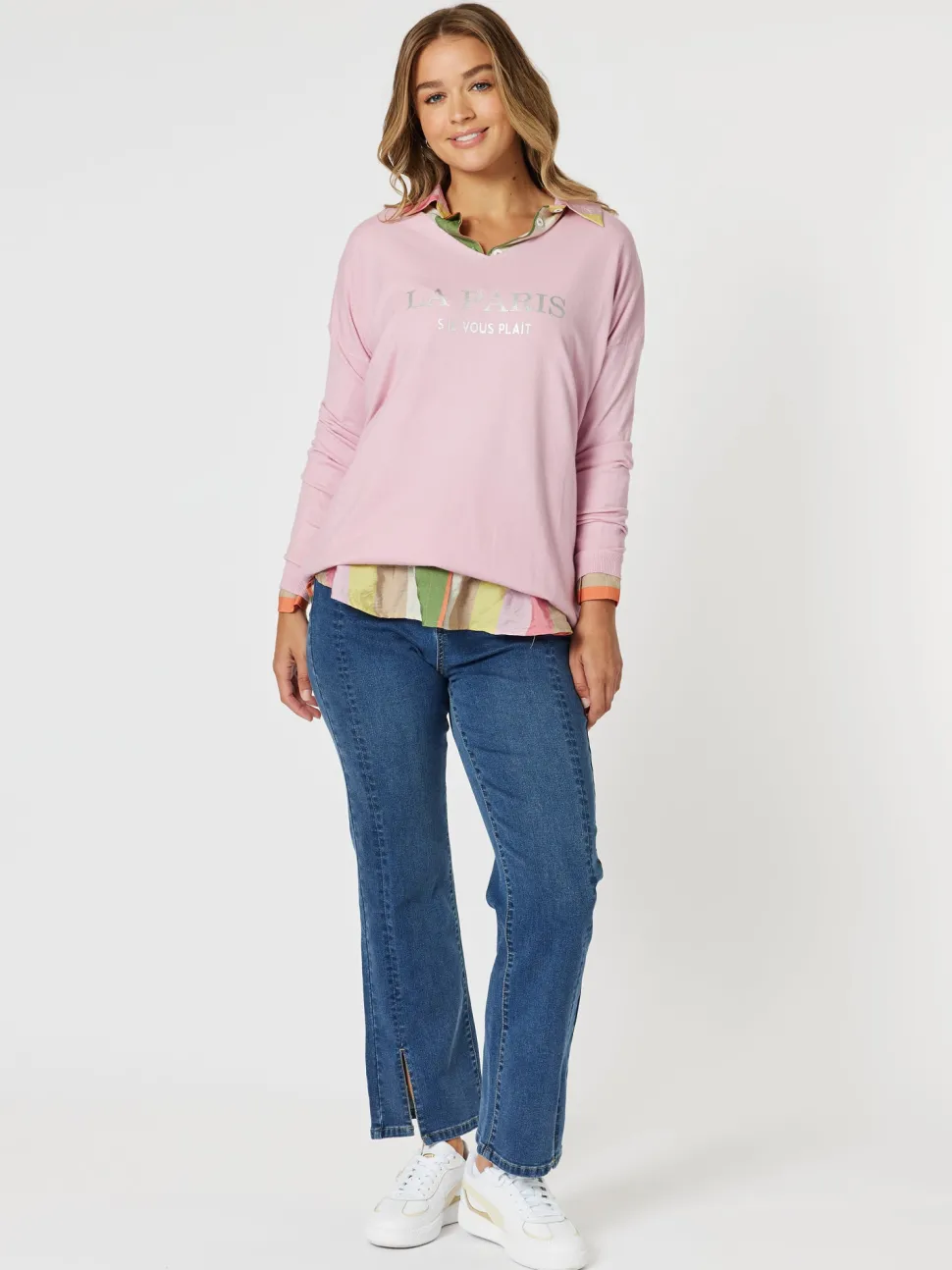 La Paris Knit Top - Pink
