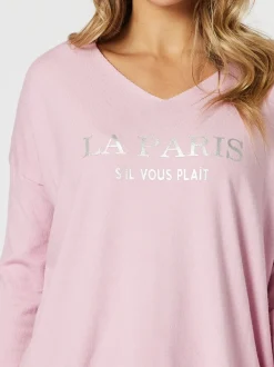 La Paris Knit Top - Pink