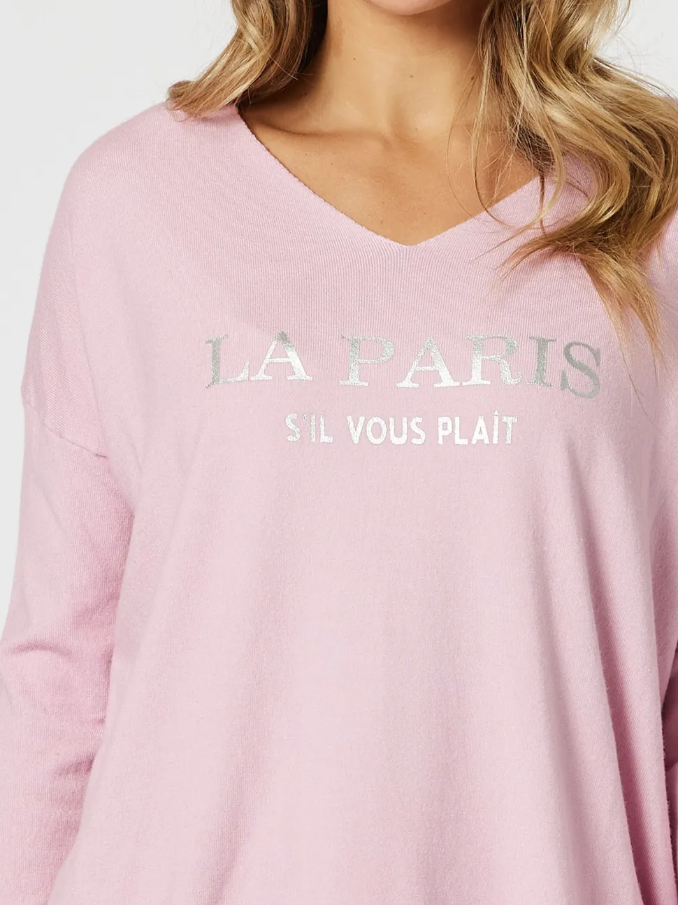 La Paris Knit Top - Pink