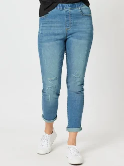 LA Stretch Pull On Jean - Denim