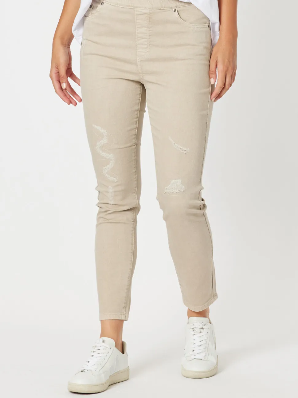 LA Stretch Pull On Jean - Natural