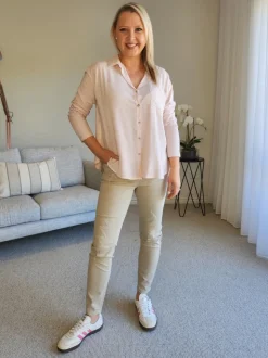 LA Stretch Pull On Jean - Natural