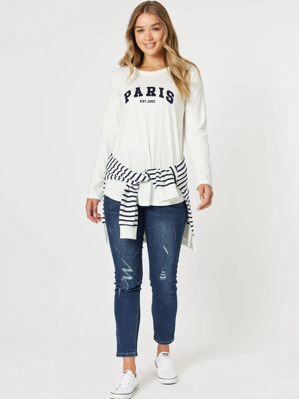 LA Stretch Pull On Jean - Dark Denim