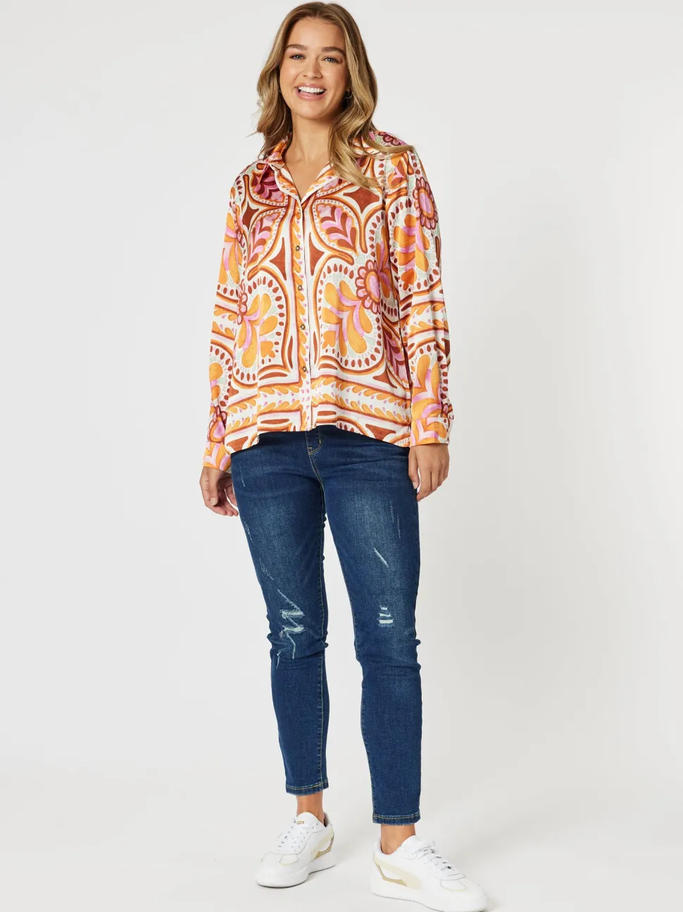 LA Stretch Pull On Jean - Dark Denim