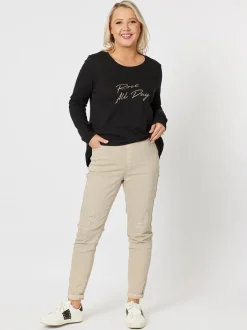 LA Stretch Pull On Jean - Natural