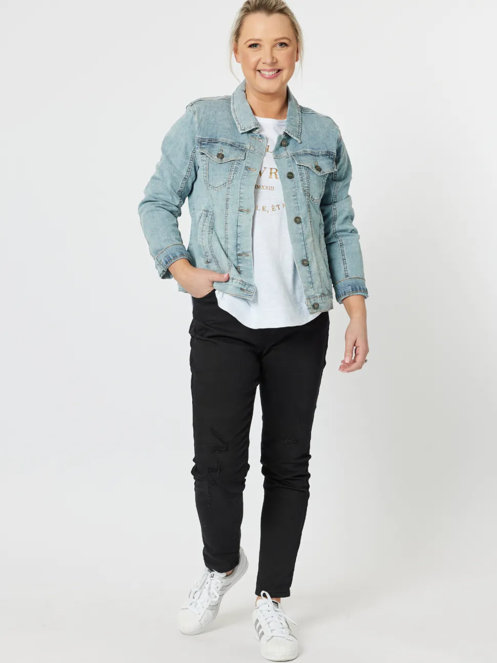 LA Stretch Pull On Jean - Black