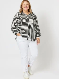 LA Stretch Pull On Jean - White