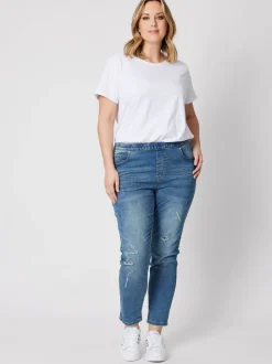 LA Stretch Pull On Jean - Denim