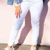 London Stretch Jogger Jean - White