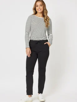 London Stretch Jogger Jean - Black