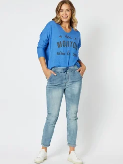 London Stretch Jogger Jean - Denim