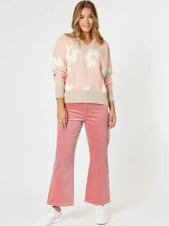 Lucy Stretch Cord Pant - Blush