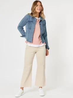Lucy Stretch Cord Pant - Natural