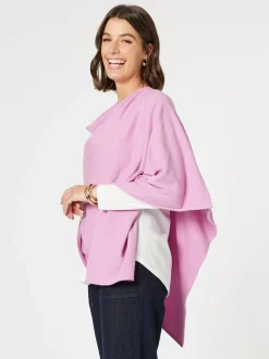 Macy Knit Poncho - Blush