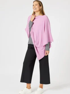 Macy Knit Poncho - Blush