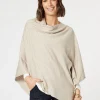 Macy Knit Poncho - Natural