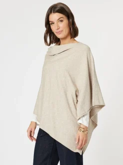 Macy Knit Poncho - Natural