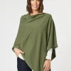 Macy Knit Poncho -Khaki