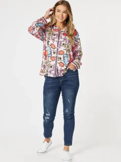 Maddox Floral Print Shirt - Pink/Multi