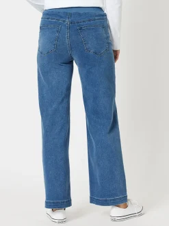Maddy High Rise Wide Leg Jean - Denim