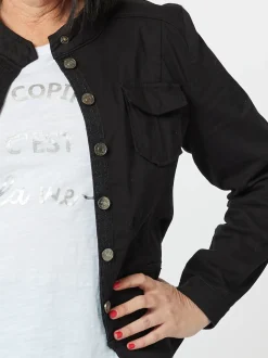 Maggie Denim Jacket - Black