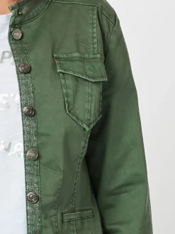 Maggie Denim Jacket - Khaki