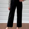 Marine Wide Leg Pant - Black