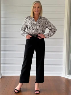 Marine Wide Leg Pant - Black