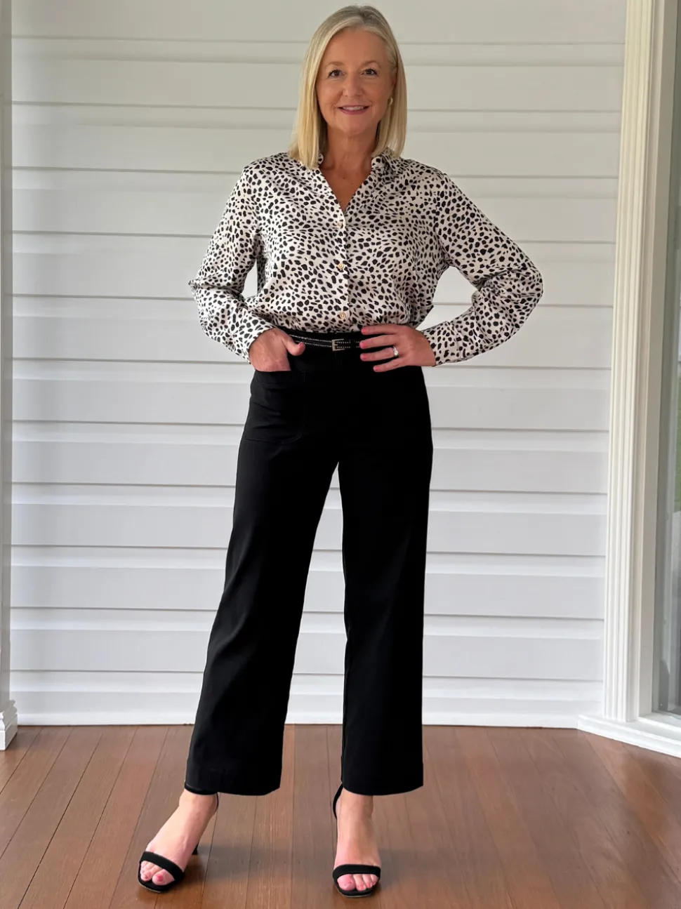 Marine Wide Leg Pant - Black