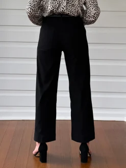 Marine Wide Leg Pant - Black