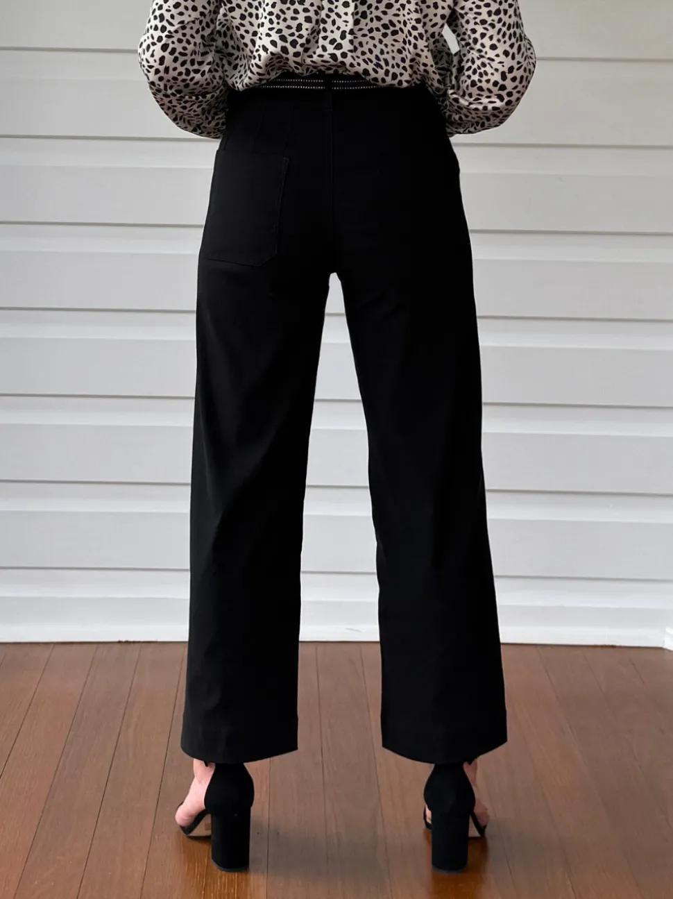Marine Wide Leg Pant - Black