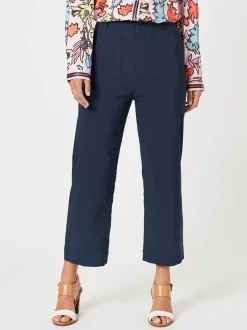 Marine Wide Leg Pant - Navy