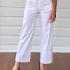 Marine Wide Leg Pant - White