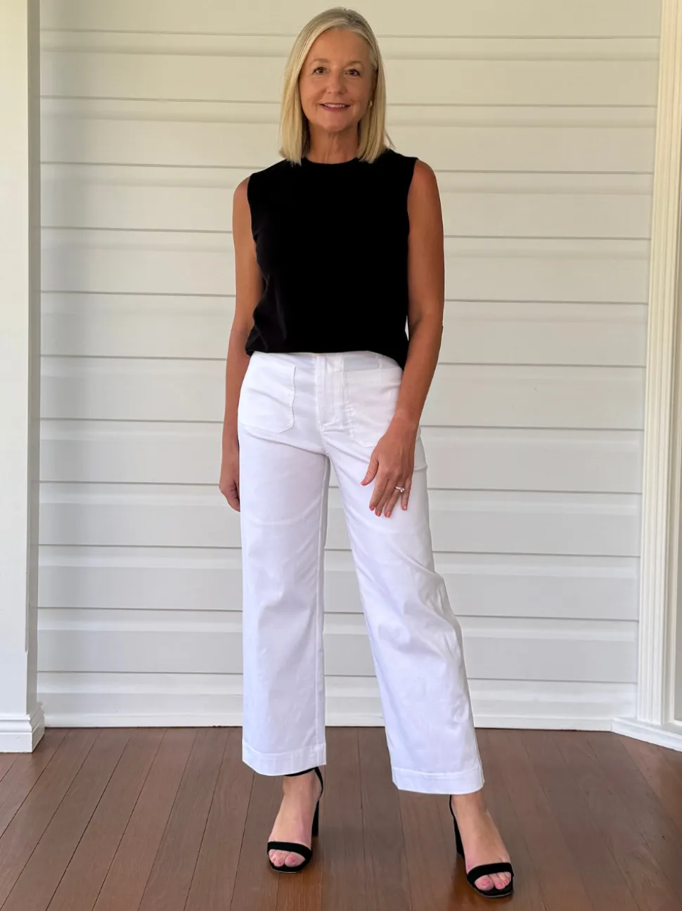 Marine Wide Leg Pant - White