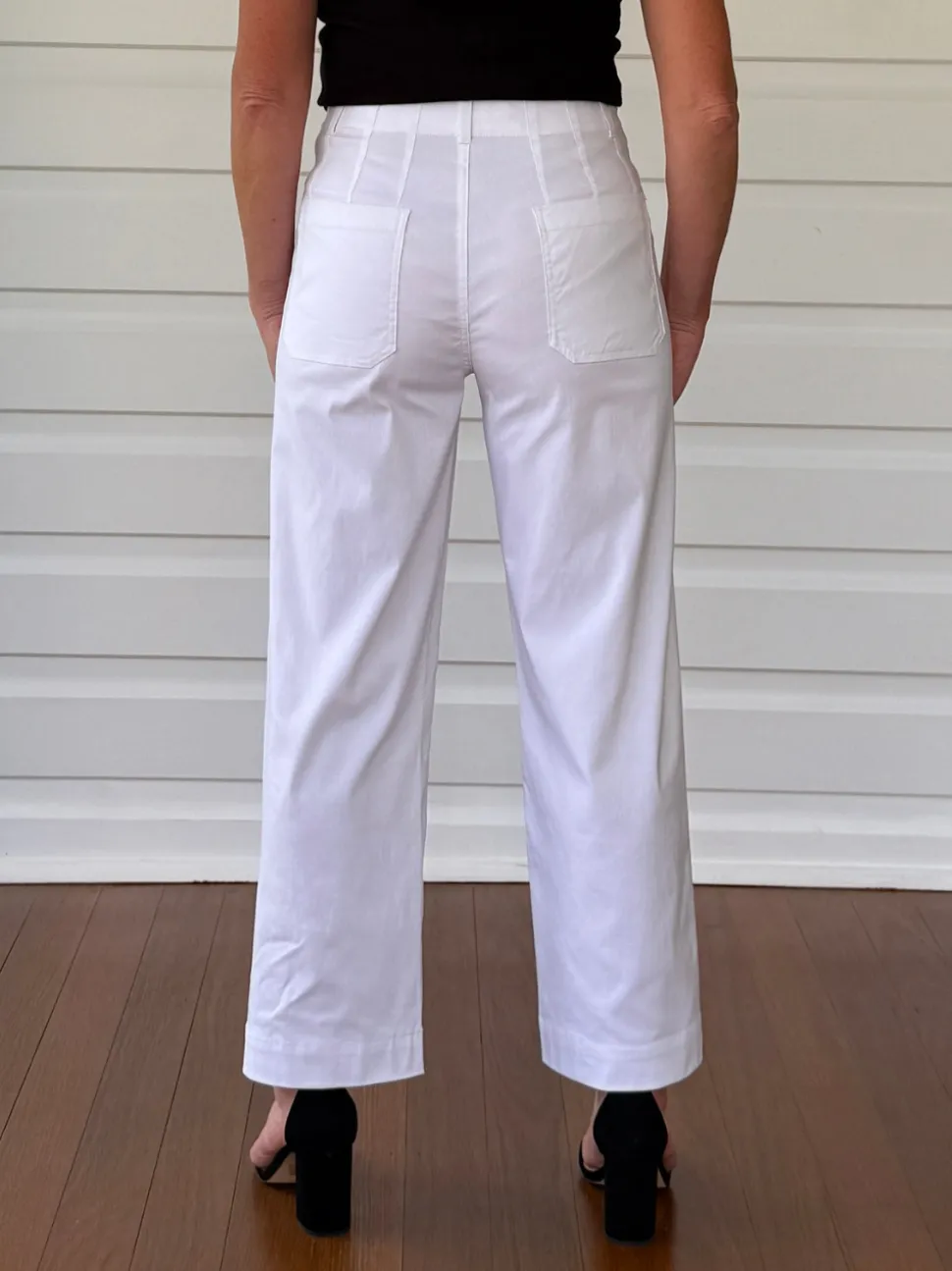 Marine Wide Leg Pant - White
