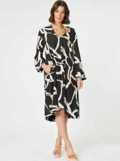 Matisse Print Dress - Black/Natural