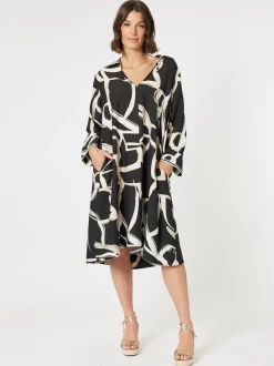 Matisse Print Dress - Black/Natural