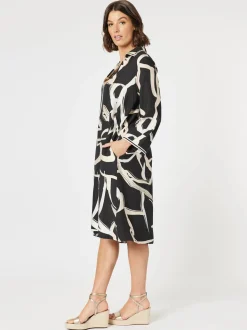 Matisse Print Dress - Black/Natural