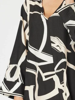 Matisse Print Dress - Black/Natural