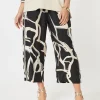 Matisse Print Wide Leg Pant - Black/Natural