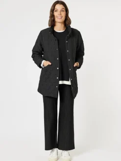 Monet Quilted Jacket - Black