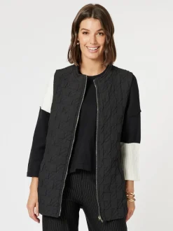 Monet Quilted Vest - Black