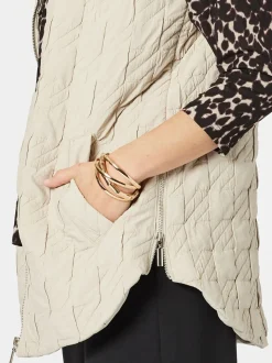 Monet Quilted Vest - Natural