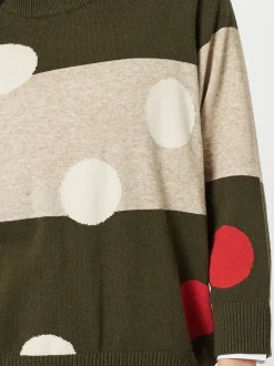Moonlight Spot Print Knit - Khaki