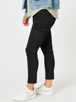 Paige Cargo Slim Leg Jean - Black