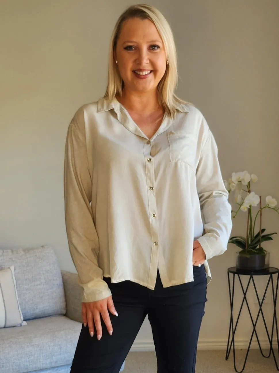 Paige Garment Washed Shirt - Natural