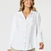 Paige Garment Washed Shirt - White