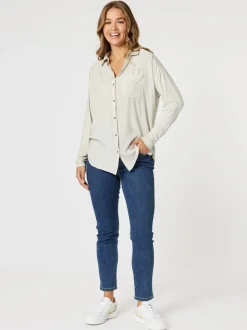 Paige Garment Washed Shirt - Natural