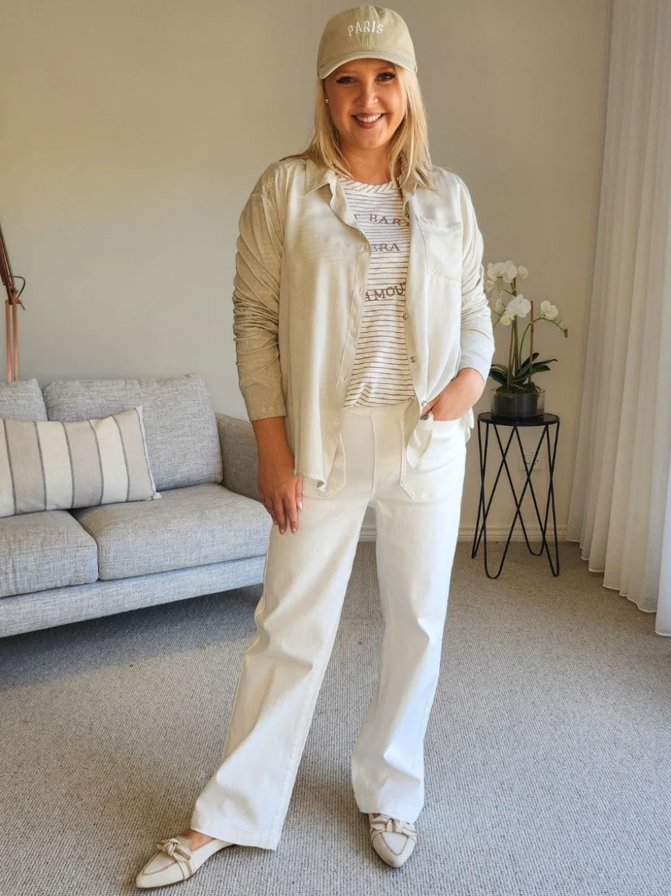 Paige Garment Washed Shirt - Natural